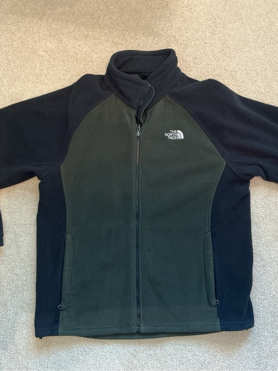 The North Face Other - The North Face Olive Green & Black Fleece Jacket